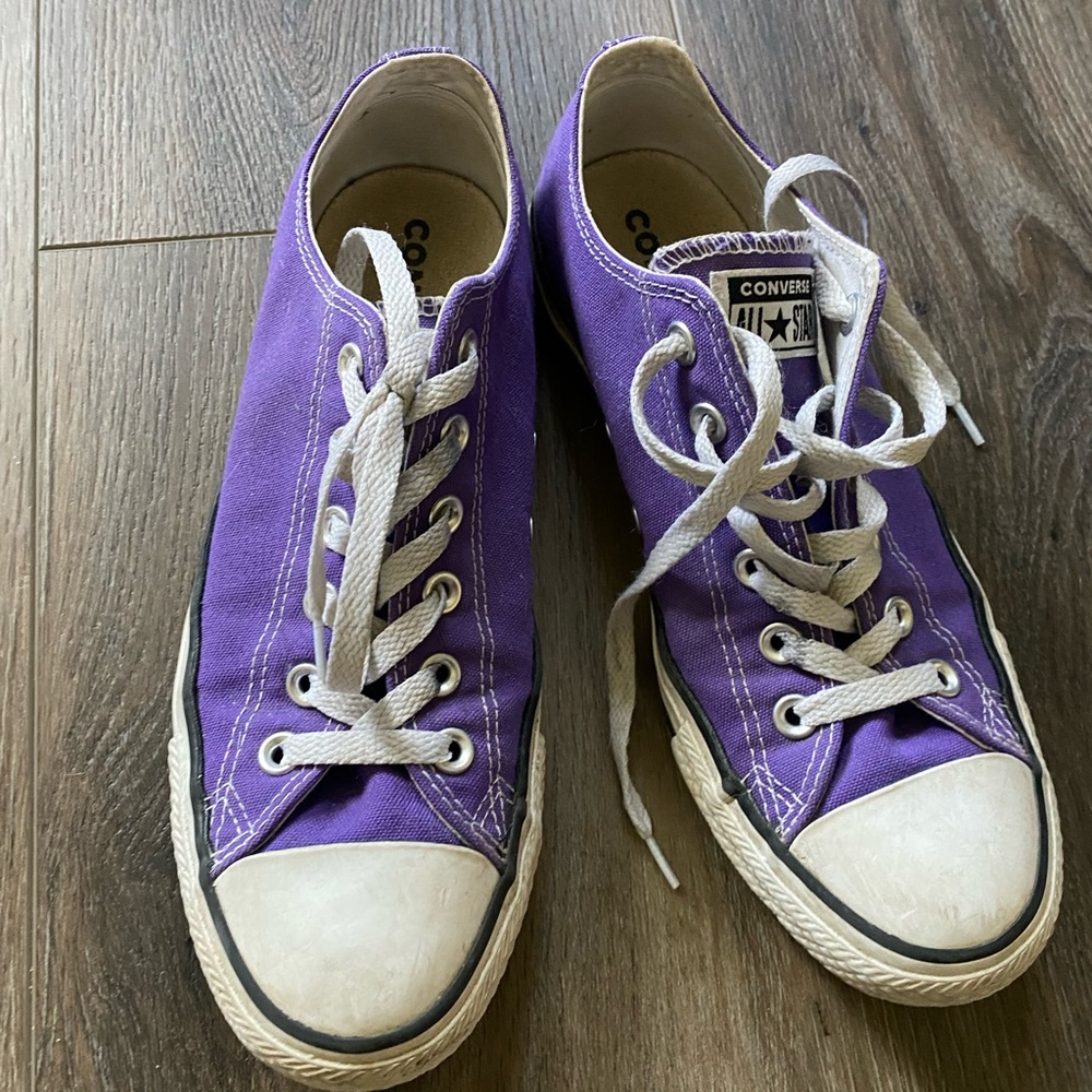 Purple Converse Womens 9